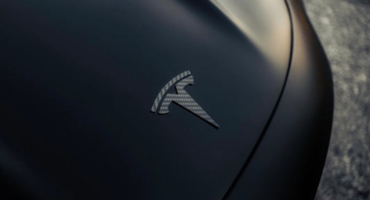 TESLA Front Emblem Carbon Fiber Logo Replacement for Model 3 & Y Front –  iCBL