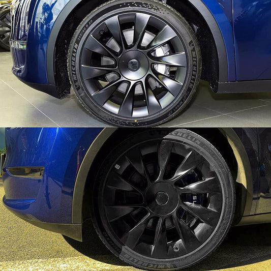 iCBL's Tesla Model Y Wheel Covers Front & Rear OEM Gemini Style Matte