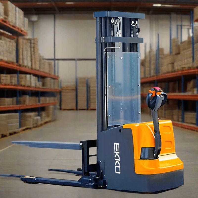 EKKO Lift EB18E Stacker Back Left Side View