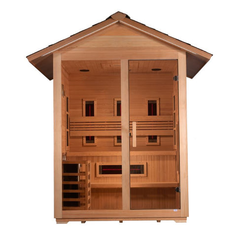Carinthia Outdoor Hybrid Sauna Front Side View