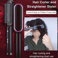 Hair Straightener Brush, Cordless Hair Straightener Brush, Beauty Bloomery