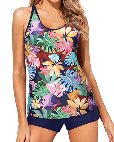 High Waisted Board Shorts Sporty Tankini For Women Tummy Control