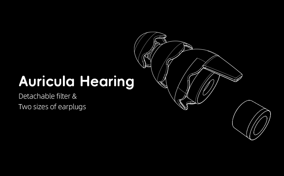 Auricula hearing HiFi-01 High Fidelity Earplug
