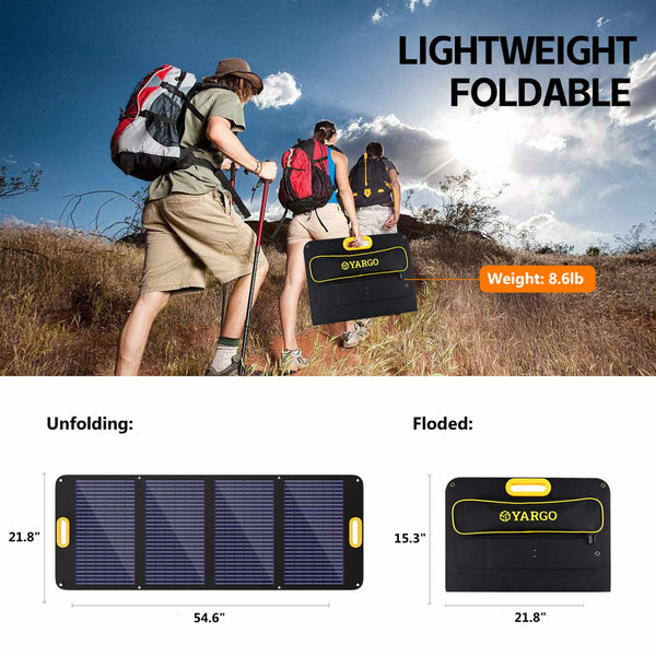 Yargo 100W Portable Solar Panel for Power Station5