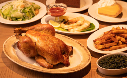 Peter Luger Steakhouse Tokyo | Broiled Whole Chicken Set