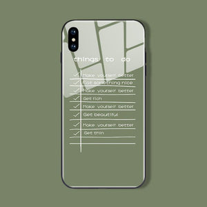 To Do List iPhone Cases | Glass - milkCases