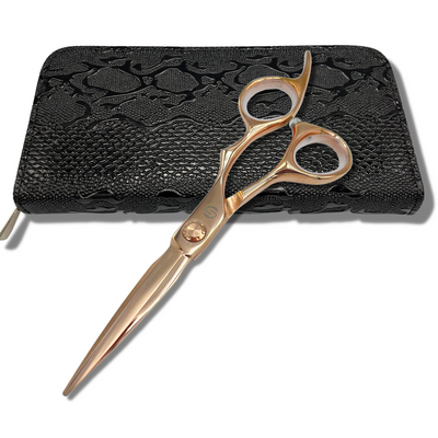 The Best Rose Gold Matsui Precision Hair Scissors, Premium Hairstylist Triple Set