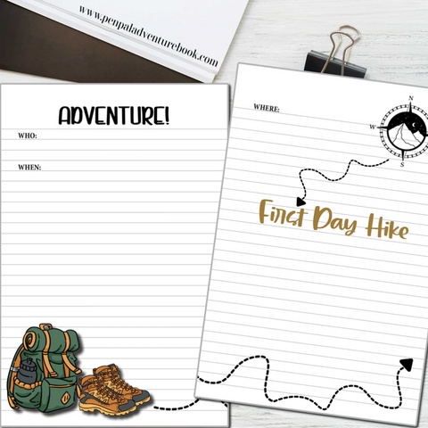Pen Pal Adventure Book - First Day Hike