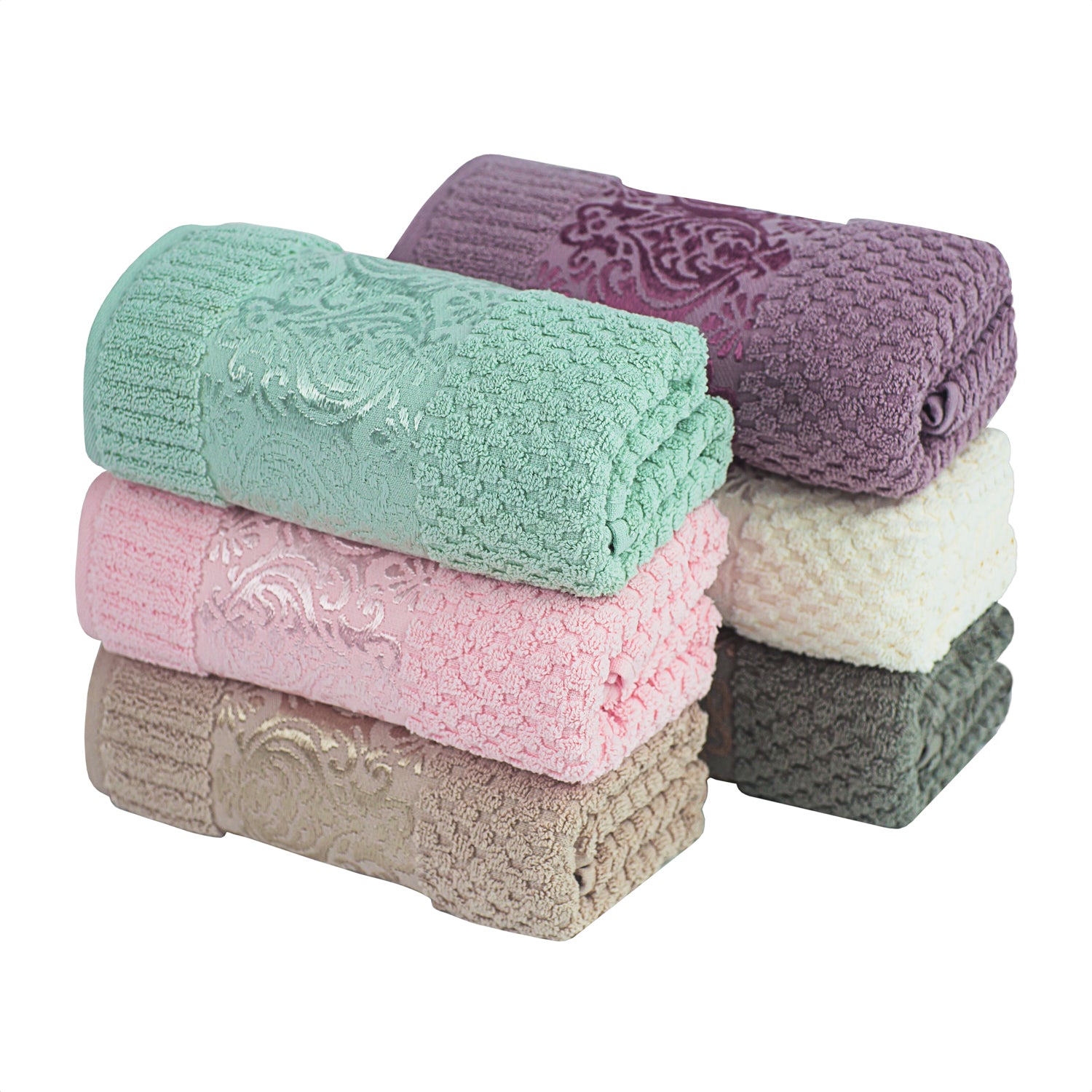 heilig Sortie spons Cotton Hand Towel Set 6 Piece Multicolor Ella buy online | ZUKULA