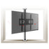 360 Rotate 23-55 Inch Stainless Steel LCD TV Stand Mount Bracket in Partition Wall Height Adjust 86-114cm