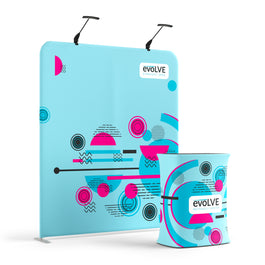 Evolve Straight Fabric Pop Up - 2m with Standard Counter