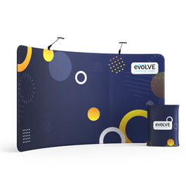 Evolve Curved Fabric Pop Up - 4m
