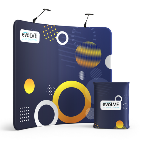 Evolve Curved Fabric Pop Up - 2.5m Image 1
