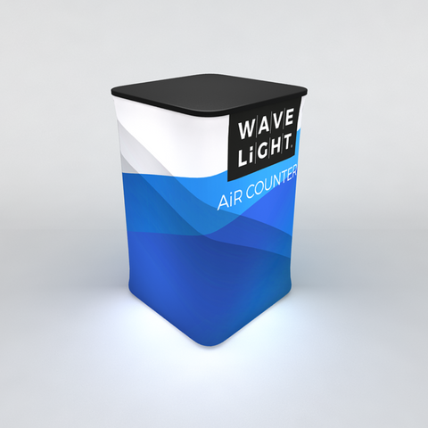 Wavelight® Air Backlit Inflatable Counter - Square - Medium