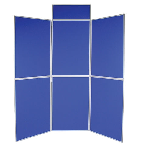6 Panel Portable Display Boards - Aluminium Framed