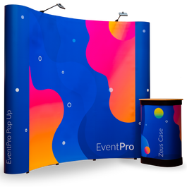 EventPro Pop Up Display Stand - 3x3 - Curved