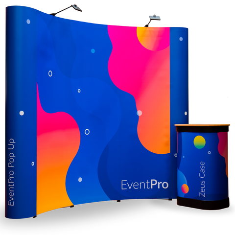 EventPro Pop Up Display Stand - 3x3 - Curved Image 1