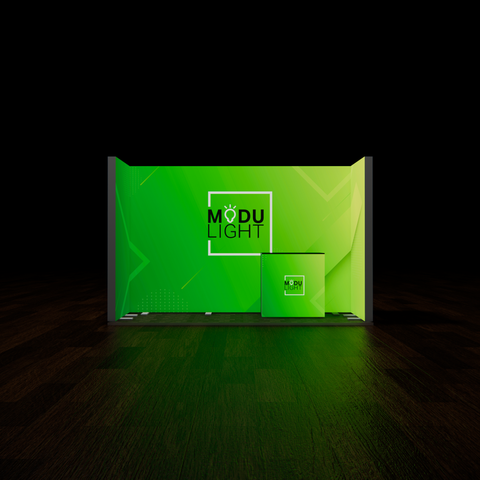 ModuLIGHT LED Backlit Exhibition - U-Shape - 4m x 1m Image 1
