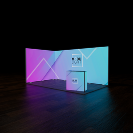 ModuLIGHT LED Lightbox Exhibition - L-Shape - 5m x 3m