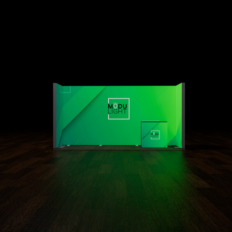ModuLIGHT LED Backlit Exhibition - U-Shape - 5m x 1m Image 1