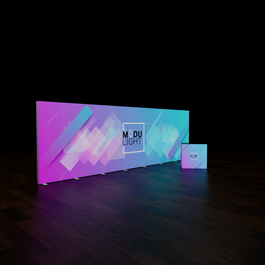 ModuLIGHT LED Lightbox Exhibition Stand - Backwall - 8m