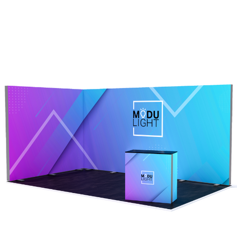 ModuLIGHT LED Lightbox Exhibition - L-Shape - 5m x 3m Image 2