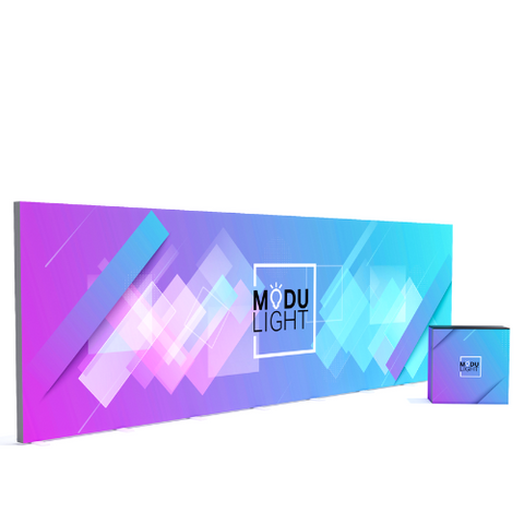 ModuLIGHT LED Lightbox Exhibition Stand - Backwall - 8m Image 2