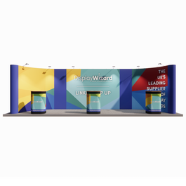 Linked Pop Up Stand - Kit 11 - U Shaped - 8m x 2m