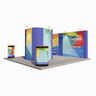 Linked Pop Up Stand - Kit 12 - 5m x 5m Image 2