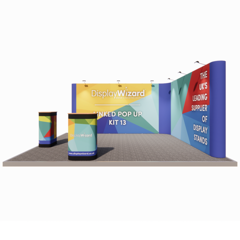 Linked Pop Up Stand - Kit 13 - L Shaped - 5m x 5m Image 2