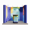 Linked Pop Up Stand - Kit 2 - U Shaped - 3m x 2m Image 1