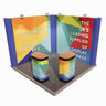 Linked Pop Up Stand - Kit 3 - L Shaped - 3m x 3m Image 1