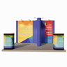 Linked Pop Up Stand - Kit 6 - 3m x 4m Image 1