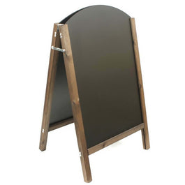 Curved Top Reversible A-Frame Chalkboard