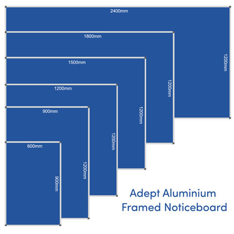 Adept ColourPlus Aluminium Framed Noticeboard Image 2