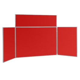 Junior Desktop Display Board - Aluminium Framed - Plasma Red