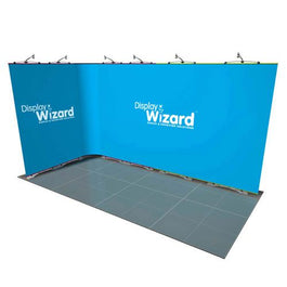 Twist Modular Display Stands - L Shape - 4m x 2m