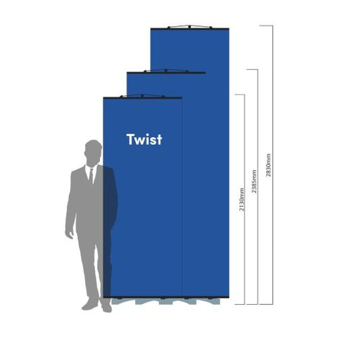 Twist Modular Display Stands - Curved Back Wall Shape - 4m x 2m Image 2