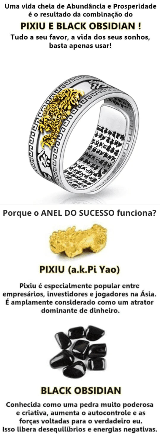 Anel da Sorte Feng Shui Original