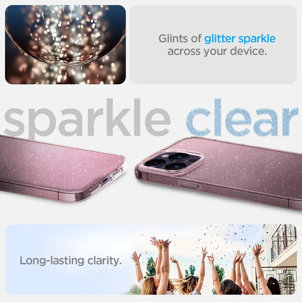 iPhone 14 Pro Max Case Liquid Crystal Glitter