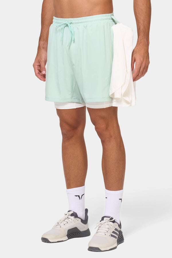 Essential 5" Pro 2-In-1 Shorts - Aqua Foam
