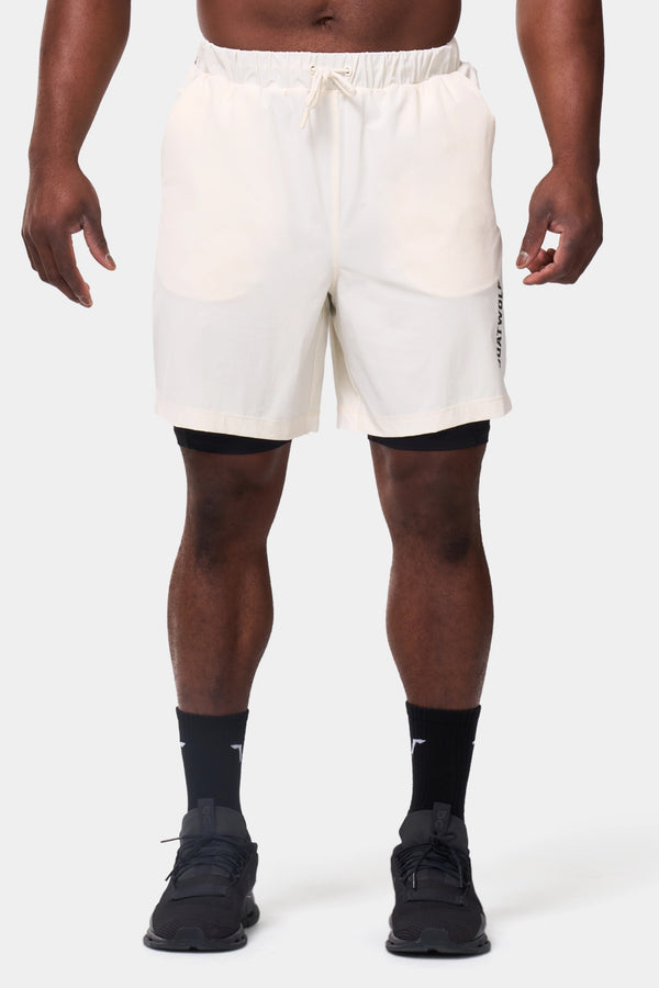 Core 7'' ProTech 2-in-1 Shorts - Pearl White