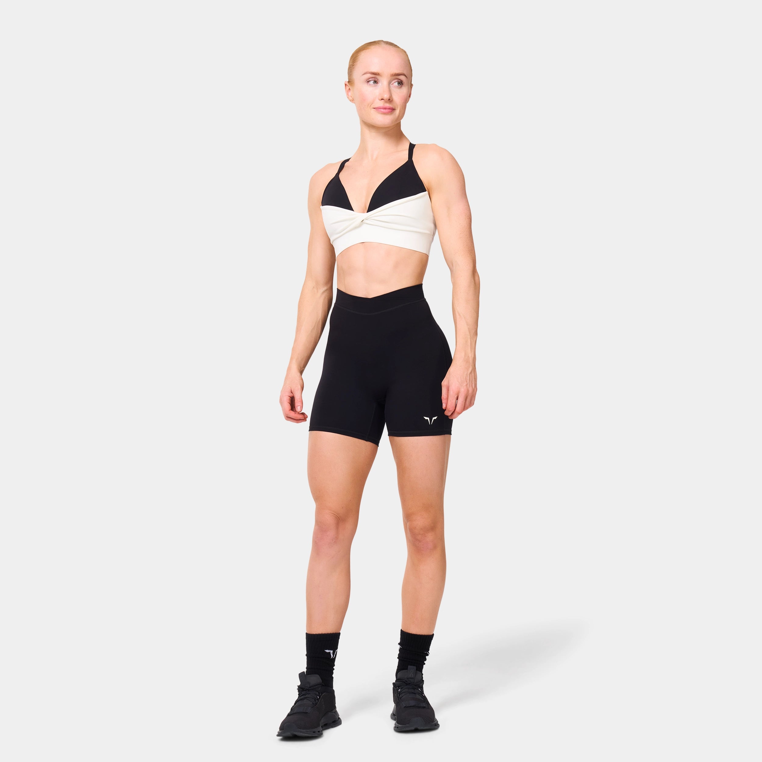 5" Wrap Waist Shorts - Black - squatwolnov212760