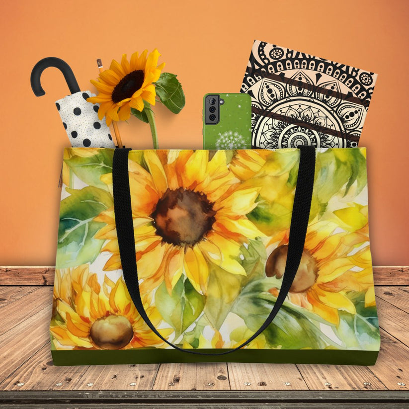 sunflower tote bag