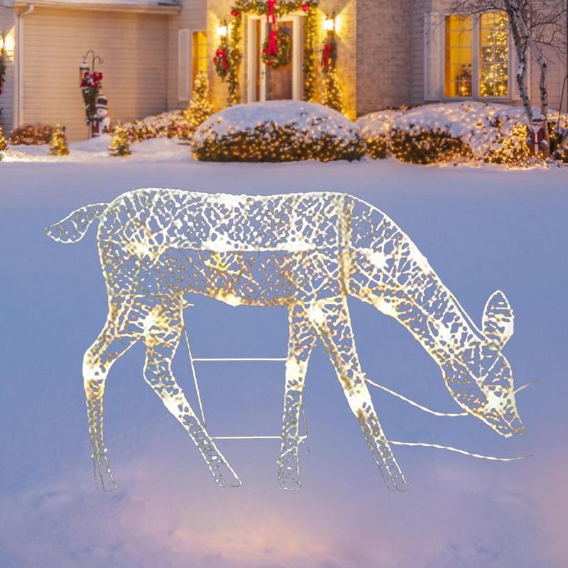 solar light up reindeer