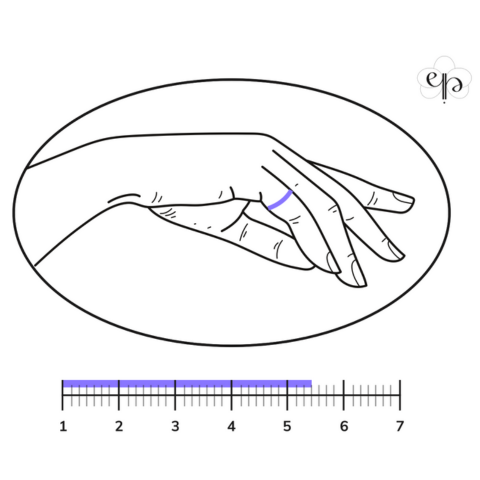 Como identificar o número do aro do anel para o seu dedo
