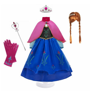 Princess Costume Girl Anna Dress 2 3 4 5 6 8 10 Years - Zeal'N Life | Bringing Zeal to Your Life