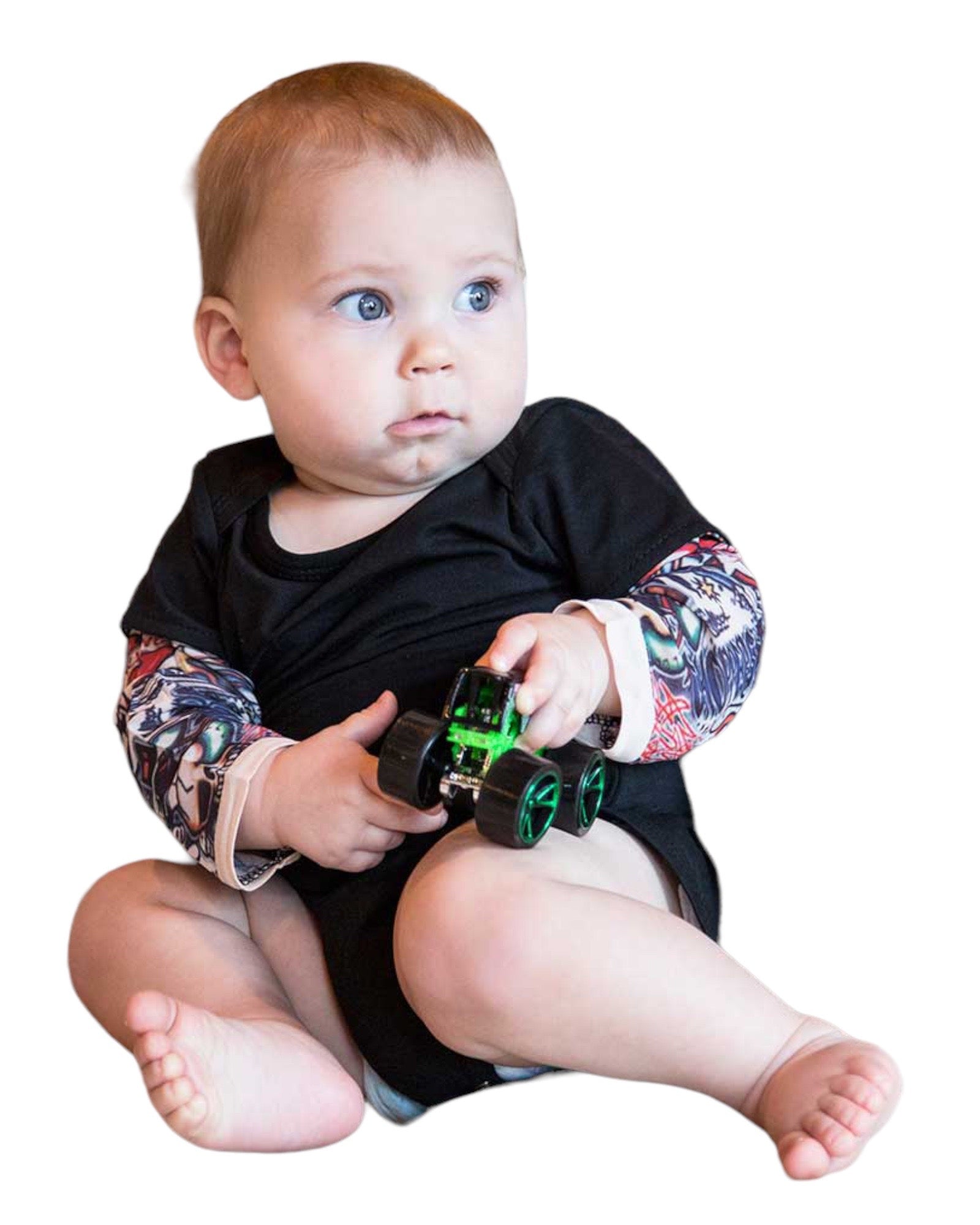 PAUBOLI Fake Tattoo Sleeve Shirt Onesie Bodysuit for Baby boy 324 Months   Amazonca Clothing Shoes  Accessories