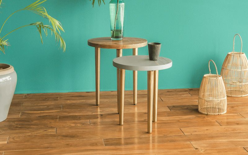 Toshi Side Table Set Of 2 in living room
