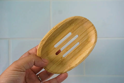 plastics free bamboo soap dish